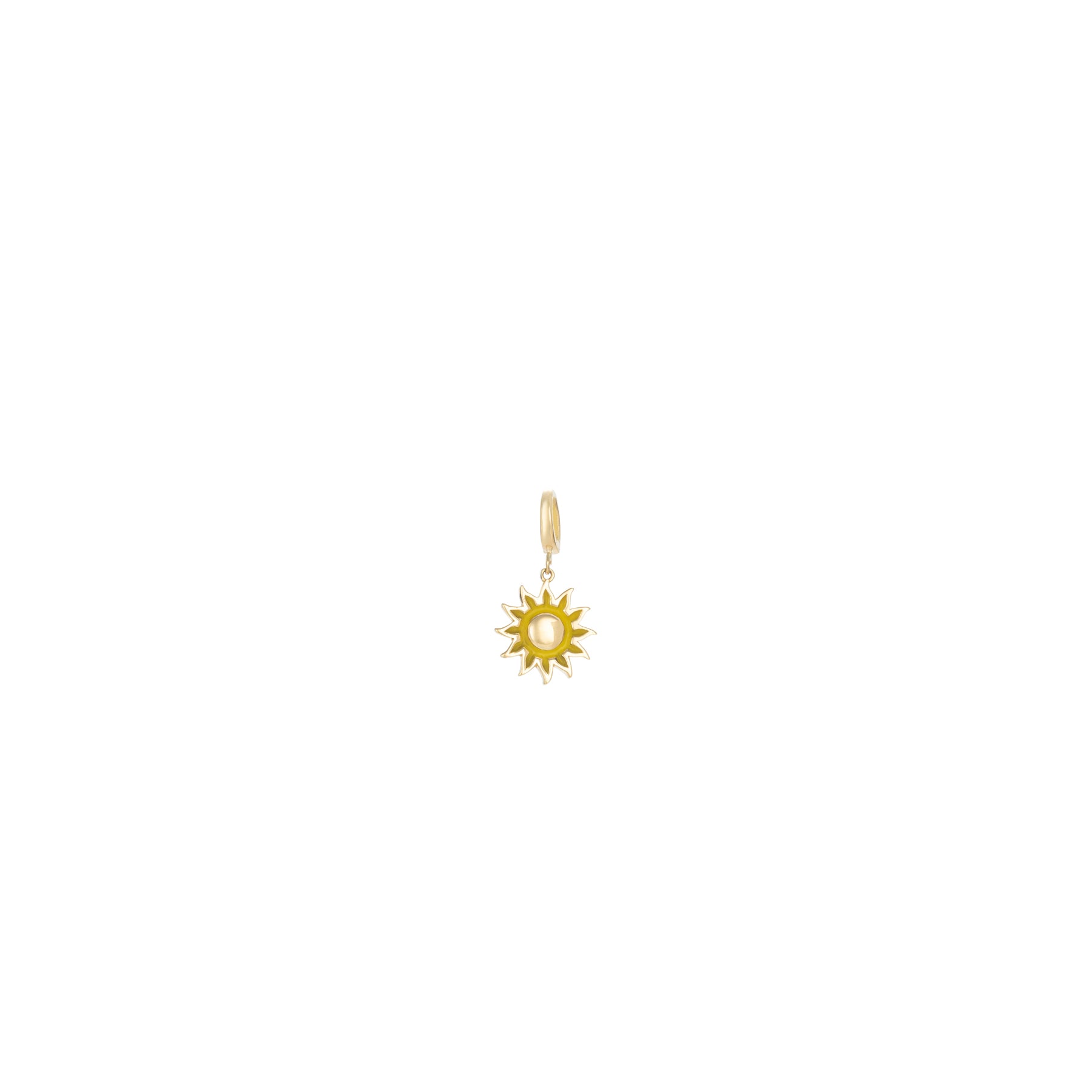 Sun Enamel Pendant With Forever Clasp
