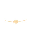 Mini Cowrie Shell Chain 1 Diamond Bracelet