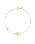 Clover With 1 Bead Bracelet