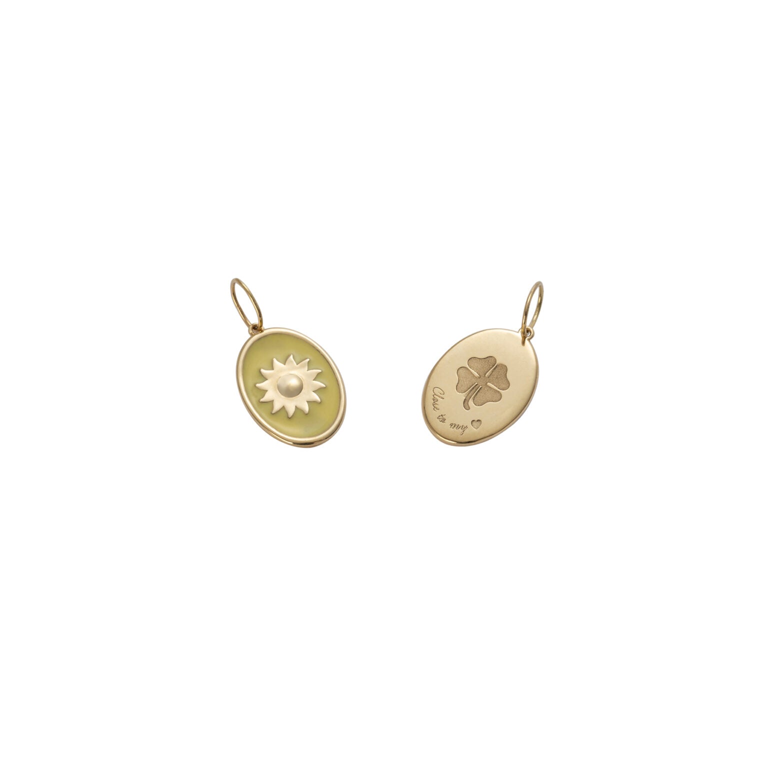 Medallion Enamel Sun Pendant