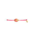 Tiny Medallion Enamel Our Lady Cord Bracelet Baby Size