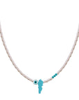 EYE LEBANON MAP SEMI PRECIOUS WITH SILVER CLASP