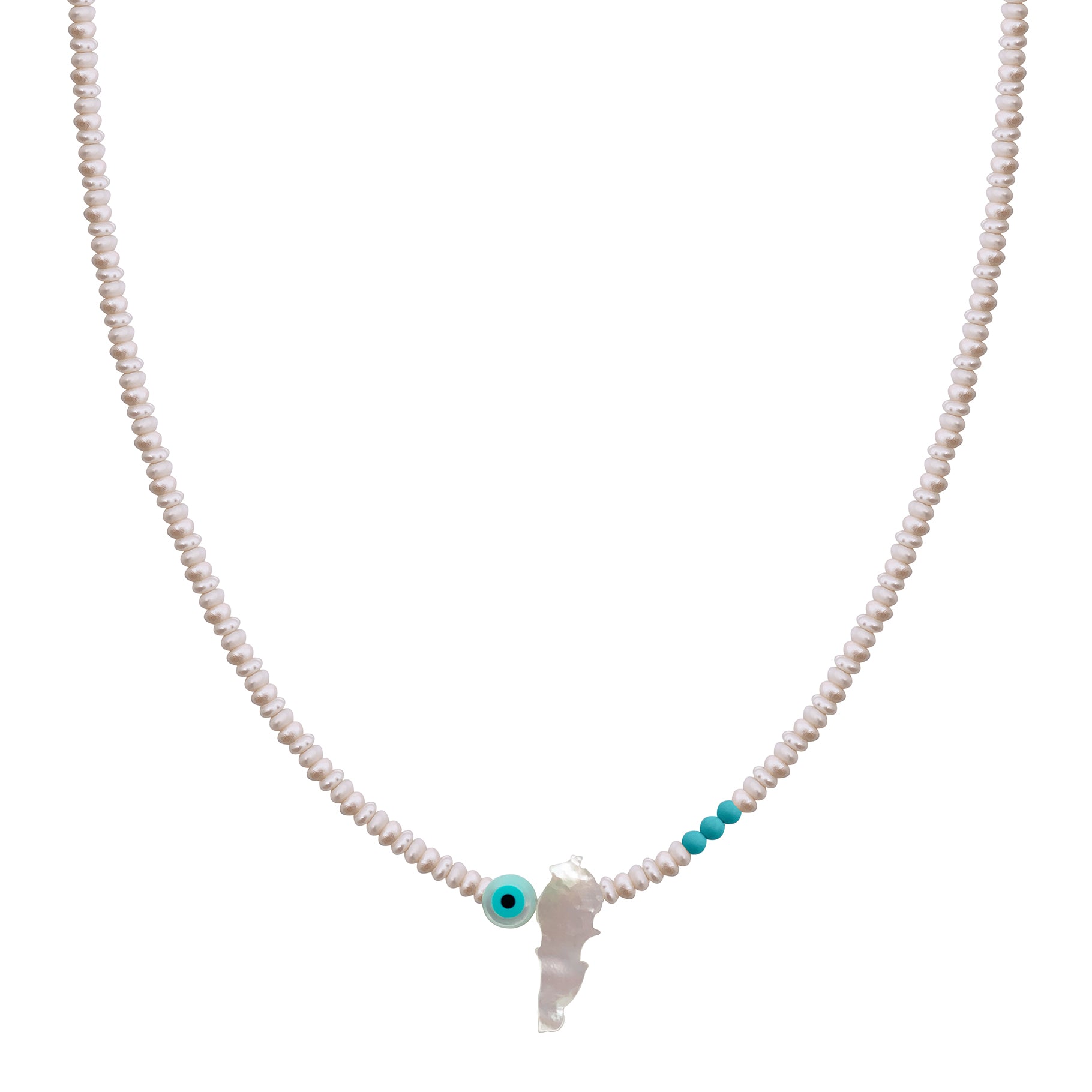 EYE LEBANON MAP SEMI PRECIOUS WITH SILVER CLASP