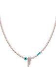 EYE LEBANON MAP SEMI PRECIOUS WITH SILVER CLASP
