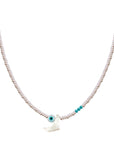 EYE UAE MAP SEMI PRECIOUS WITH SILVER CLASP