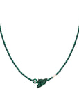 EYE SYRIA MAP SEMI PRECIOUS WITH SILVER CLASP