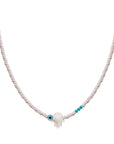 EYE SEMI PRECIOUS WITH SILVER CLASP FATIMA