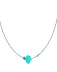 EYE SEMI PRECIOUS WITH SILVER CLASP FATIMA