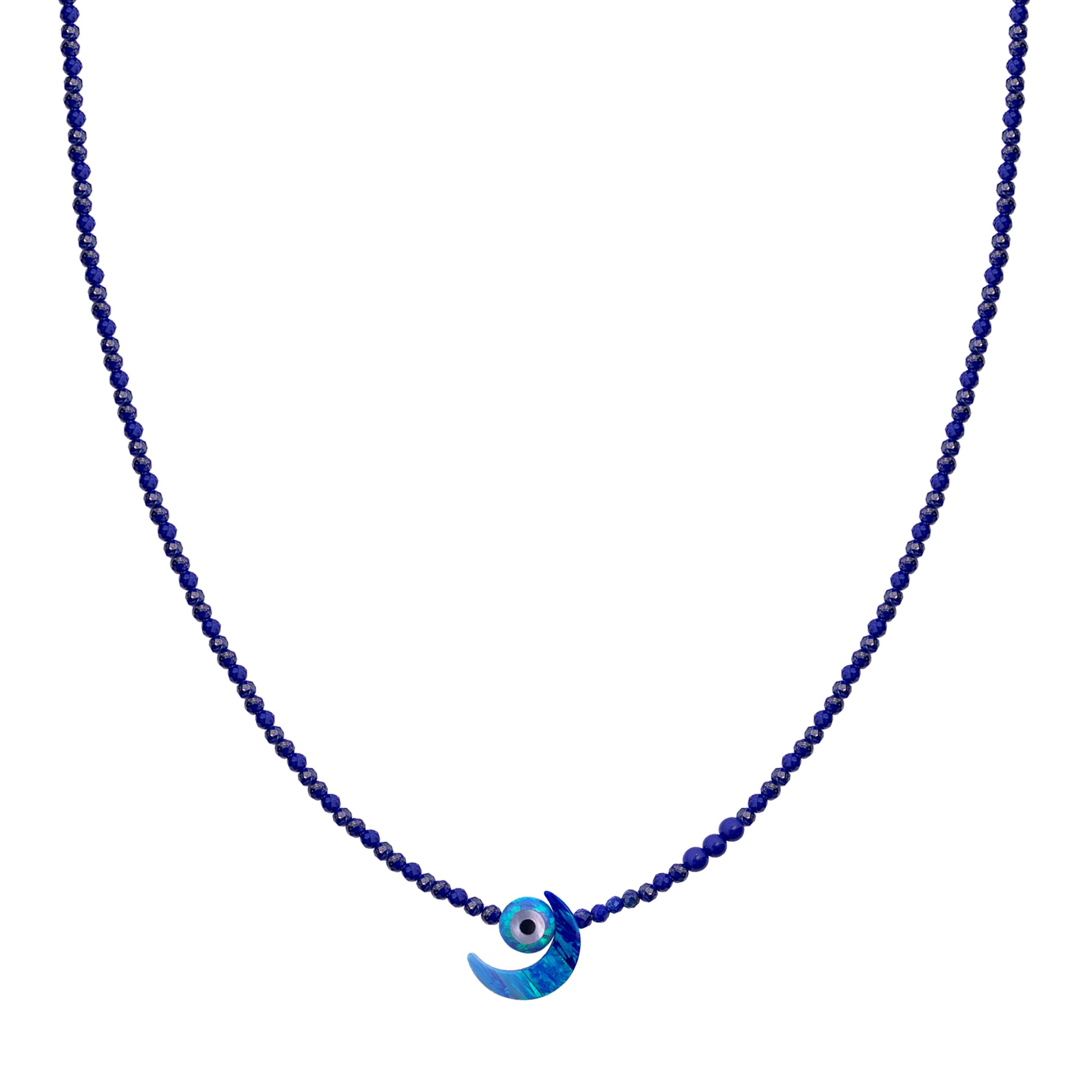 EYE MOON SEMI PRECIOUS WITH SILVER CLASP