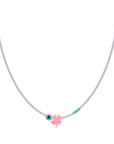EYE CLOVER SEMI PRECIOUS WITH SILVER CLASP