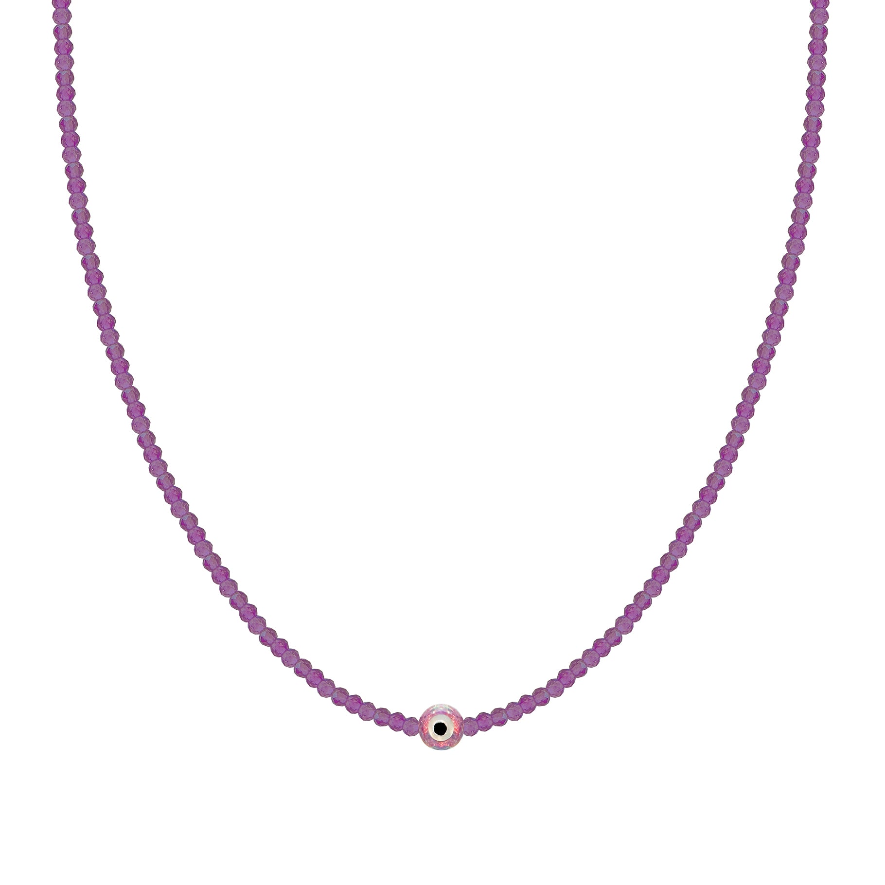 EYE SEMI PRECIOUS WITH SILVER CLASP
