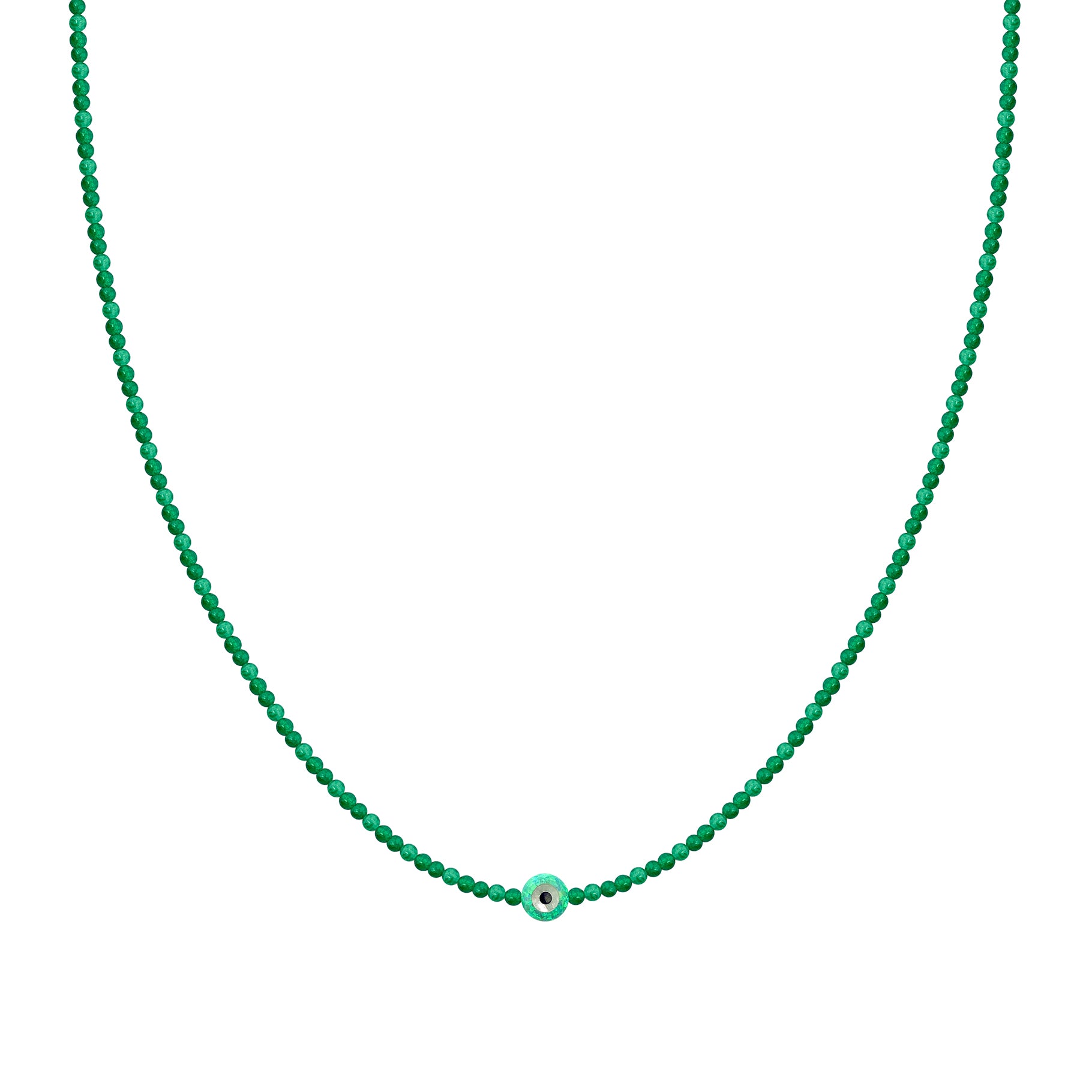 EYE SEMI PRECIOUS WITH SILVER CLASP