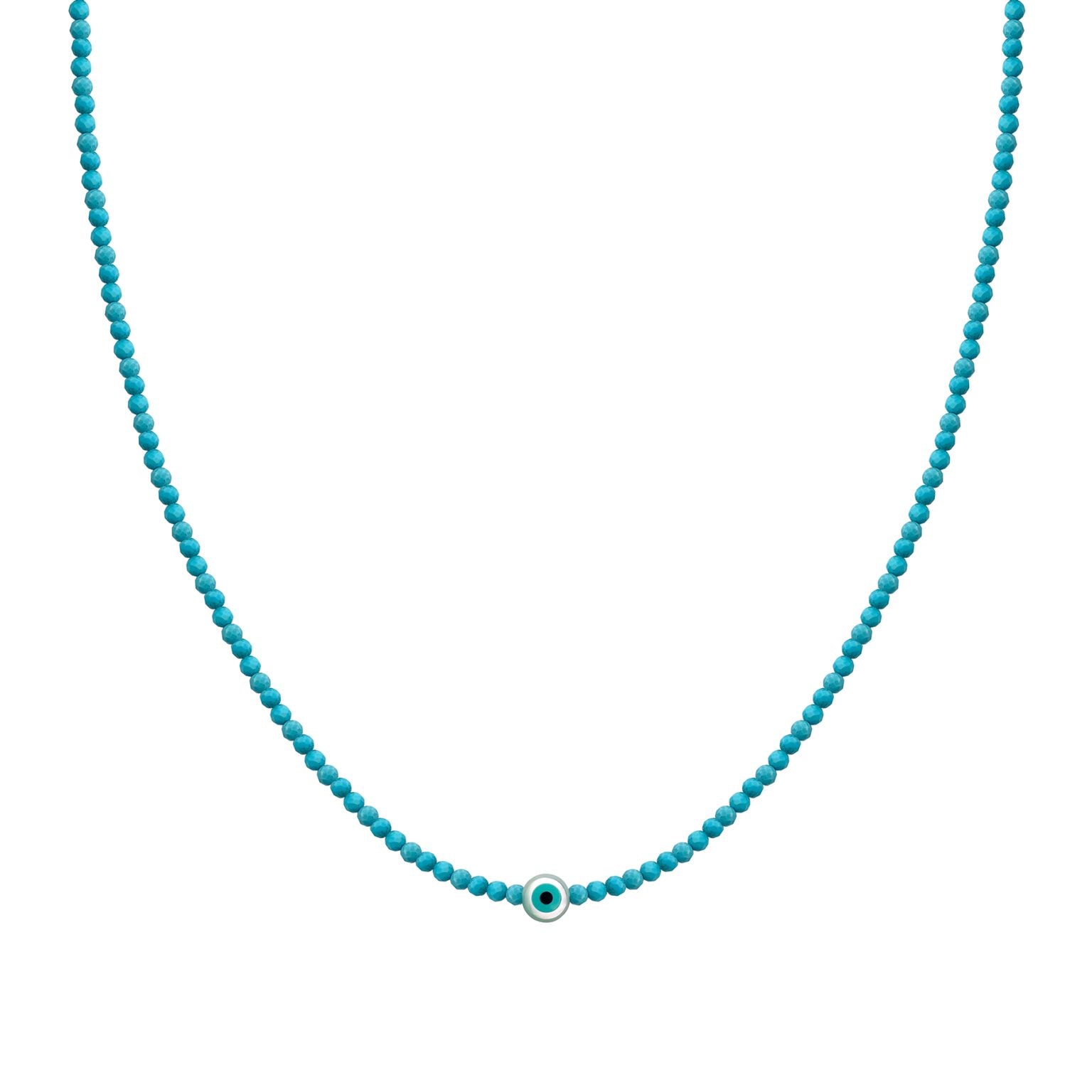 EYE SEMI PRECIOUS WITH SILVER CLASP