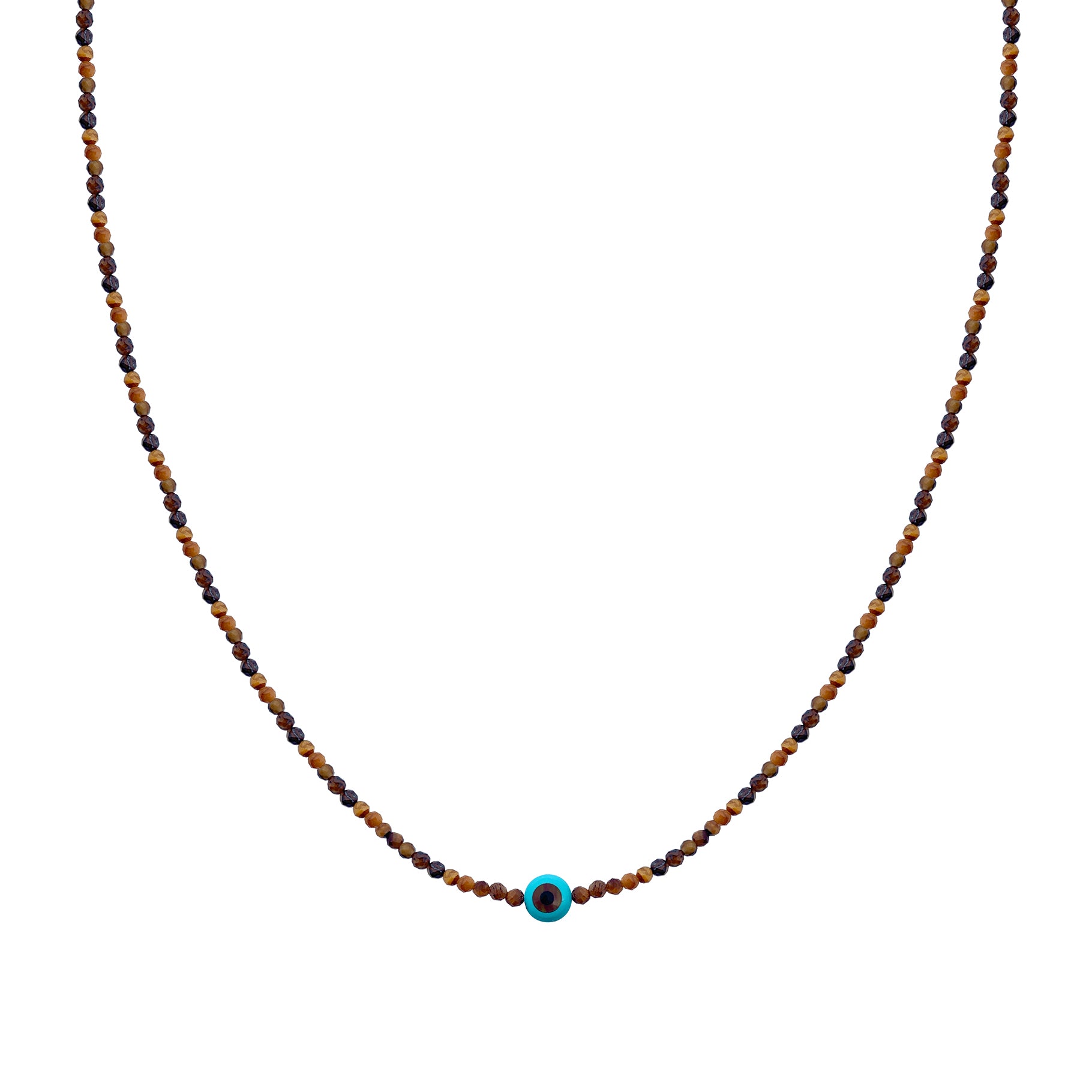 EYE SEMI PRECIOUS WITH SILVER CLASP