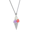 Ice Cream Crush Silver Necklace