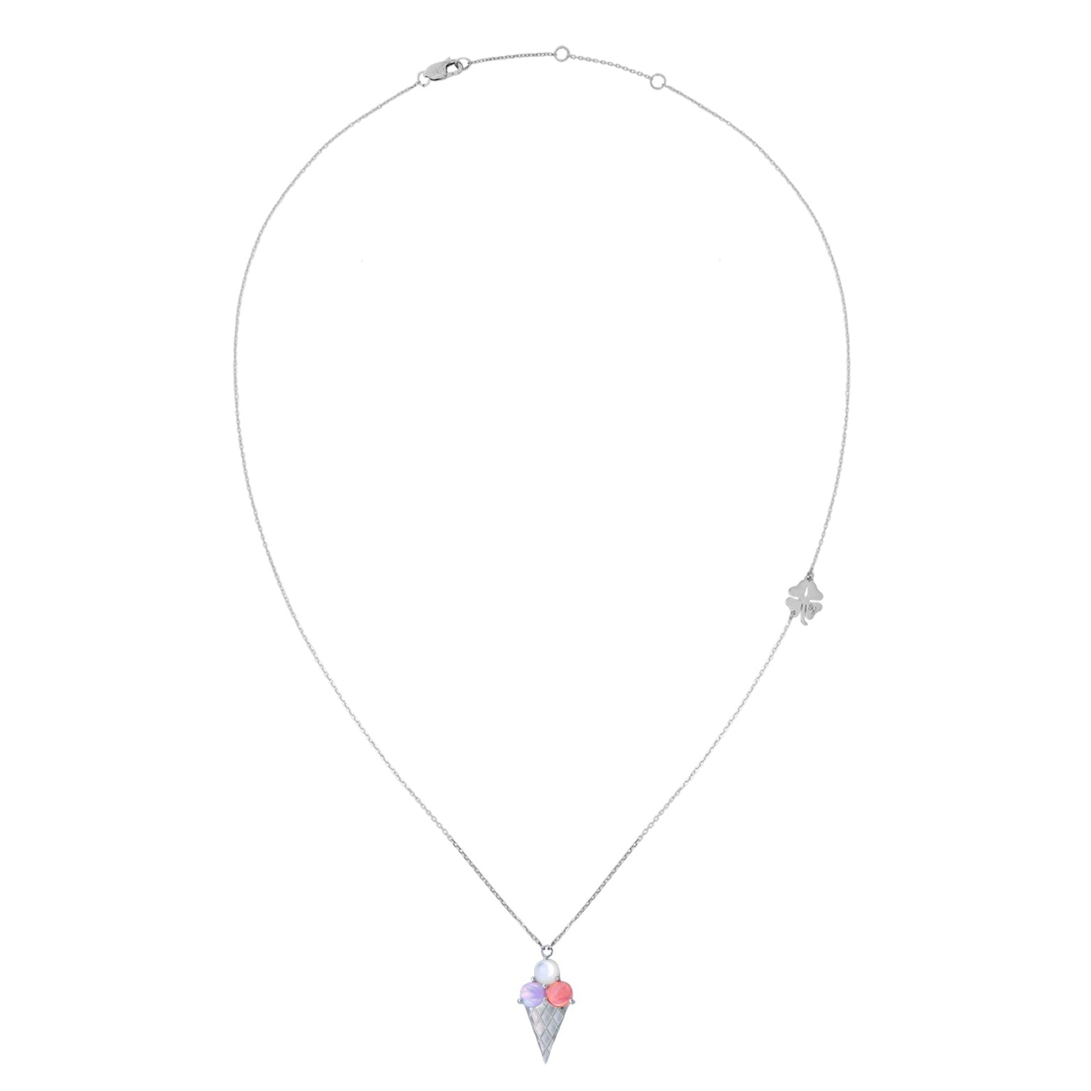 Ice Cream Crush Silver Necklace