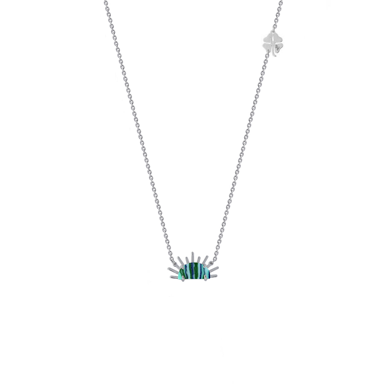 Sunset Crush Silver Necklace