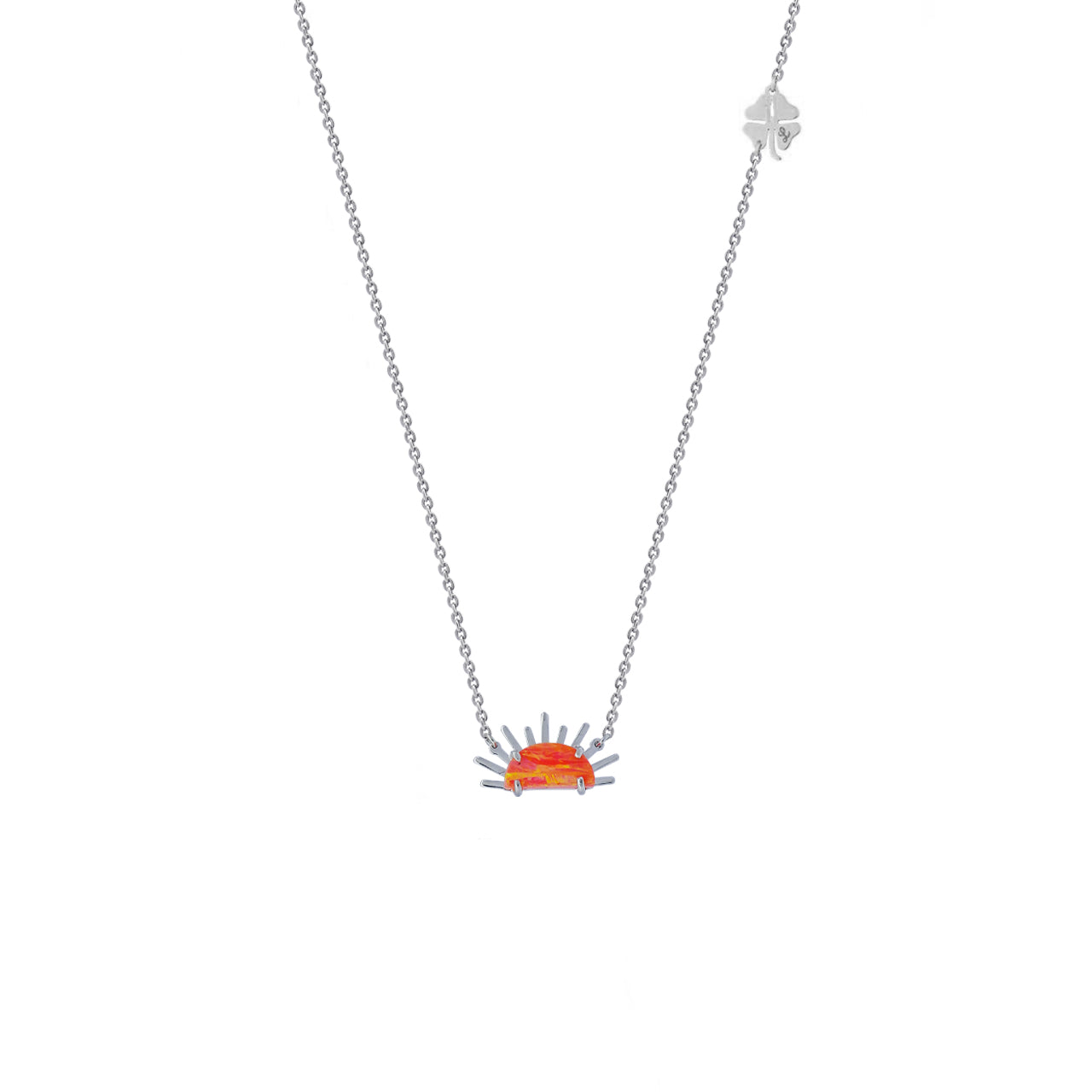 Sunset Crush Silver Necklace