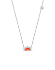 Sunset Crush Silver Necklace