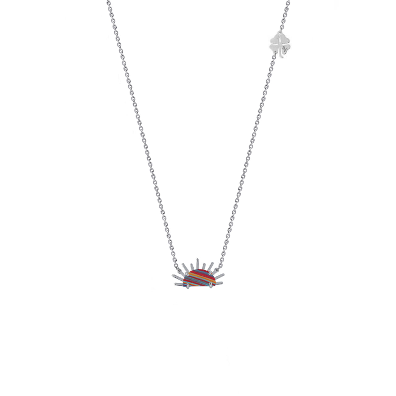 Sunset Crush Silver Necklace
