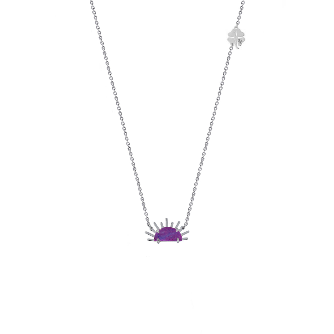Sunset Crush Silver Necklace