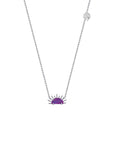 Sunset Crush Silver Necklace