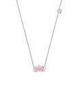 Sunset Crush Silver Necklace