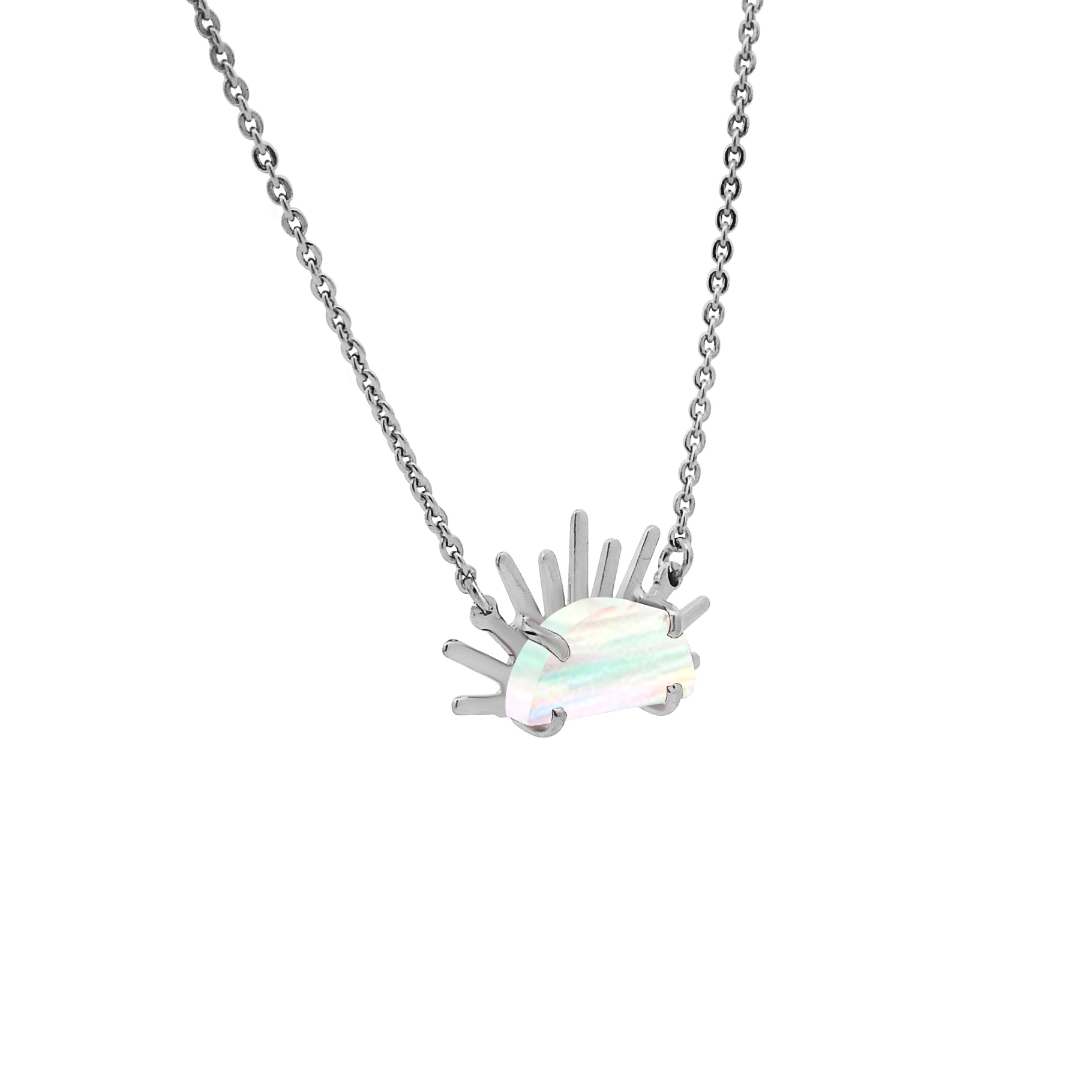 Sunset Crush Silver Necklace