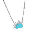 Sunset Crush Silver Necklace