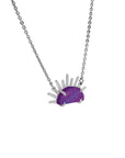 Sunset Crush Silver Necklace