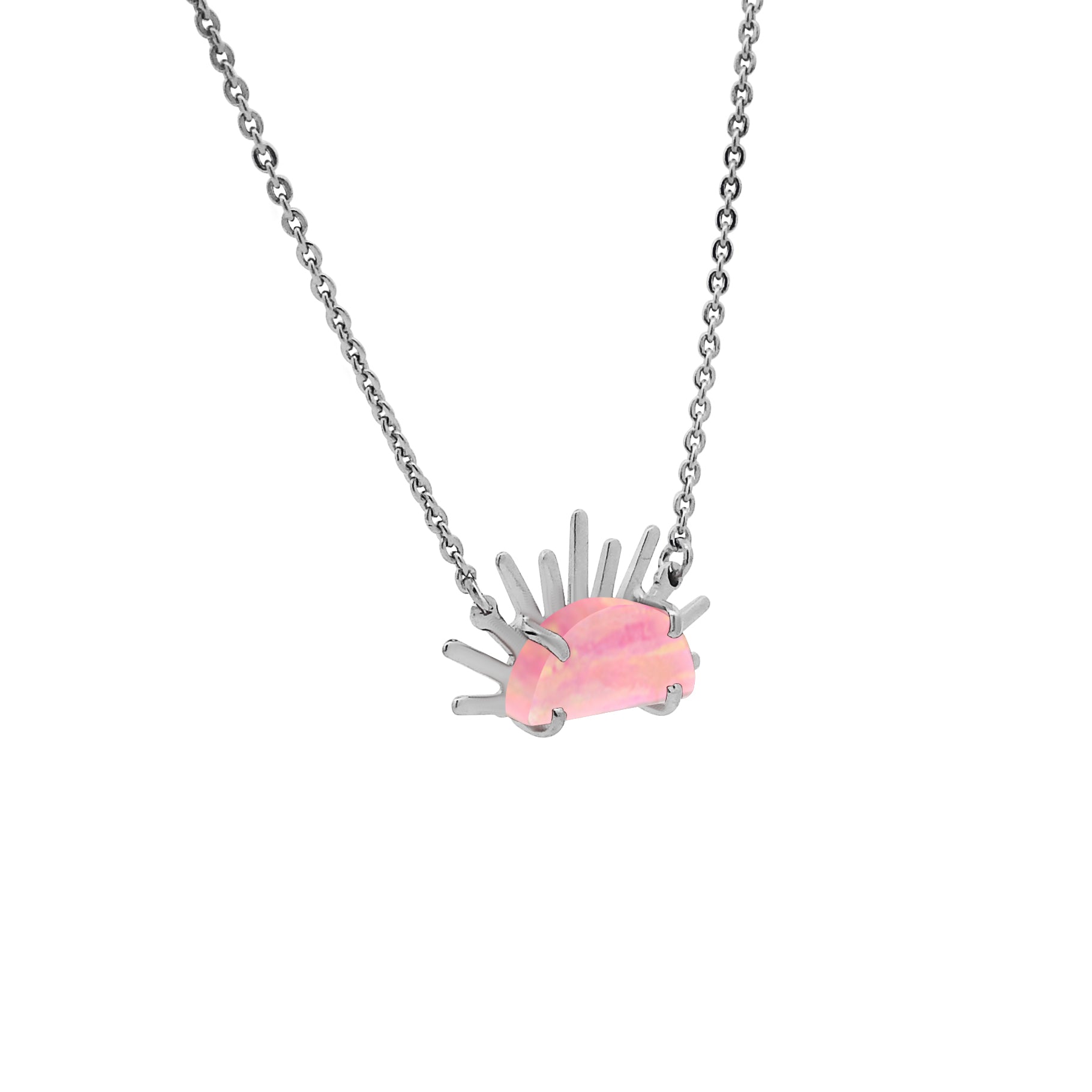 Sunset Crush Silver Necklace