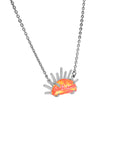 Sunset Crush Silver Necklace