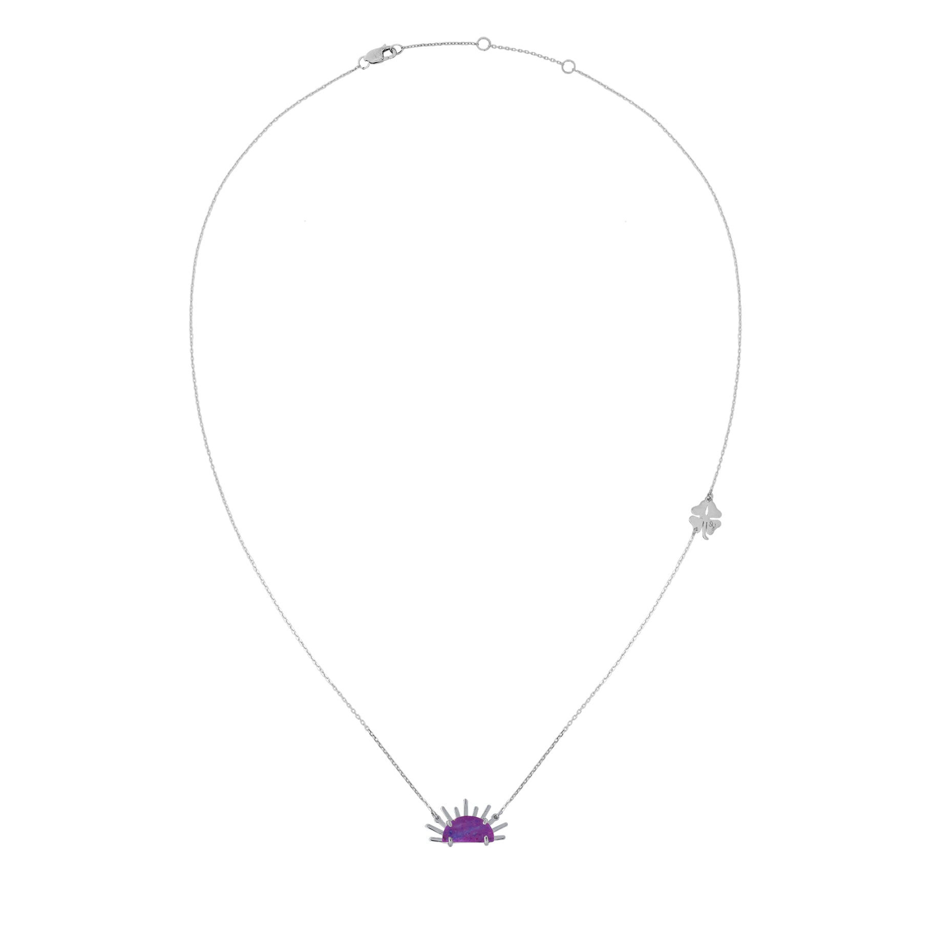 Sunset Crush Silver Necklace