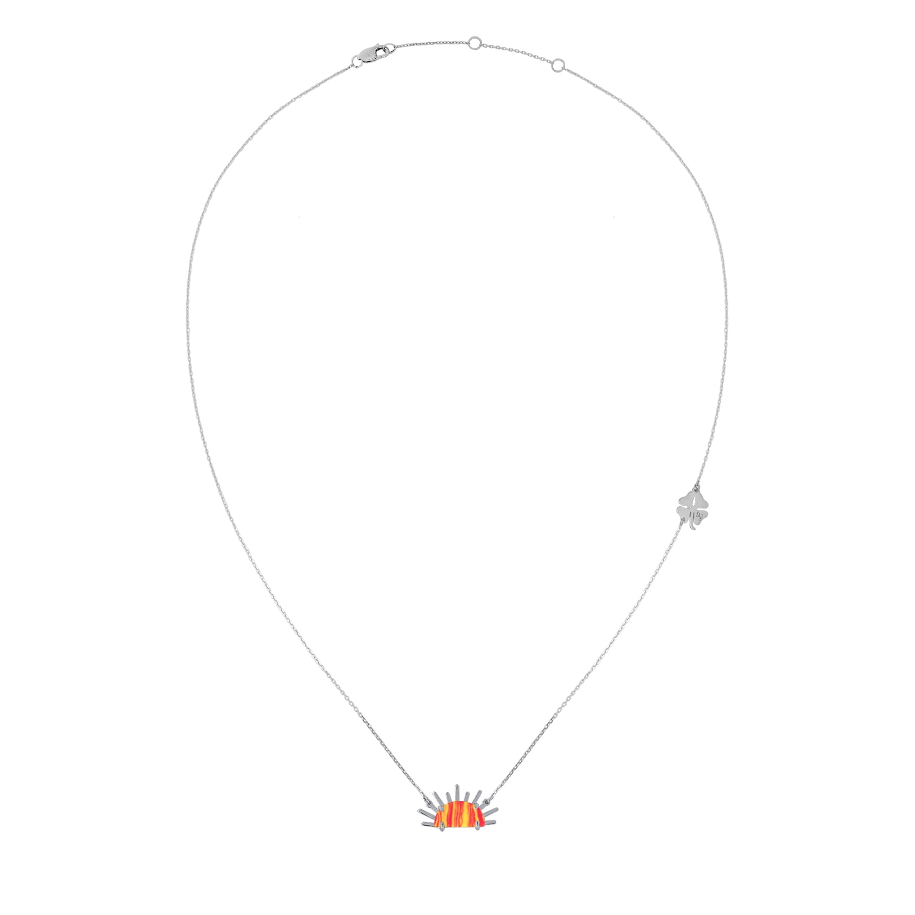 Sunset Crush Silver Necklace