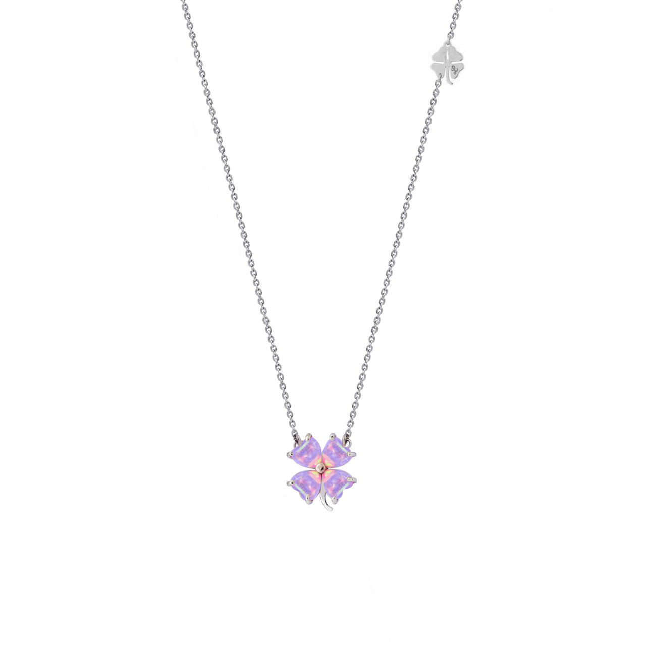 Oh Clover Silver Necklace