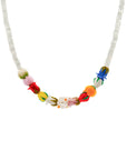 Spring Necklace with Silver Clasp