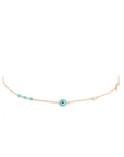 Evil Eye With Stones Choker