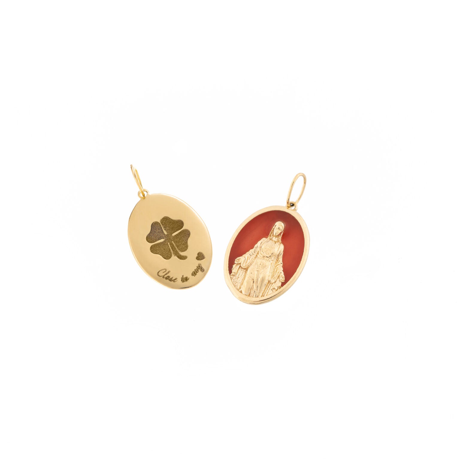 Medallion Enamel Our Lady Pendant