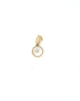 Tiny Amulet With A Diamond Dot And Forever Clasp Pendant