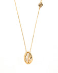 My African Cowrie Shell With 1 Diamond Necklace