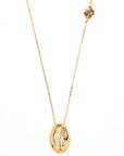 My African Cowrie Shell With 1 Diamond Necklace
