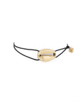 My African Cowrie Shell Cord With 1 Diamond Bracelet