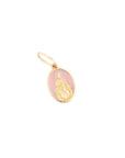 Tiny Medallion Enamel Our Lady Pendant