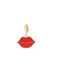 Lips Enamel Pendant With Forever Clasp