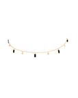 Diamonds And Rectangles Pompons Necklace
