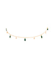 Diamonds And Rectangles Pompons Necklace