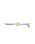 Tiny Medallion Enamel Our Lady Cord Bracelet Baby Size - Kids