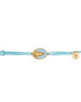 Tiny Medallion Enamel Our Lady Cord Bracelet