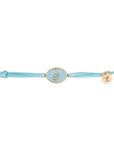 Tiny Medallion Enamel Allah Cord Bracelet