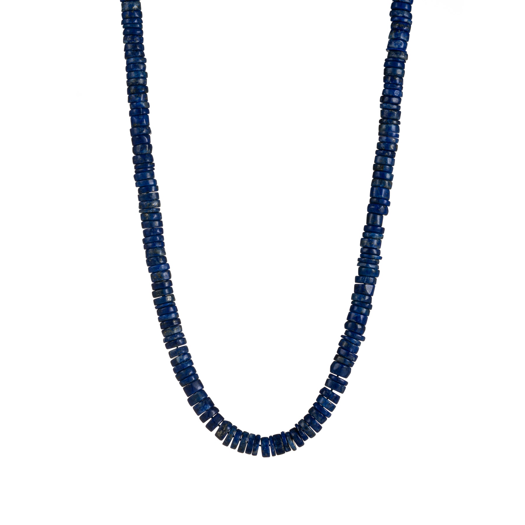 Rondelles Lapis Lazuli Semi Precious Stones Necklace
